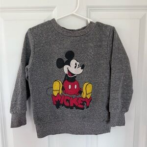 Disney Gray Mickey Mouse Kids Sweatshirt - Size 3t